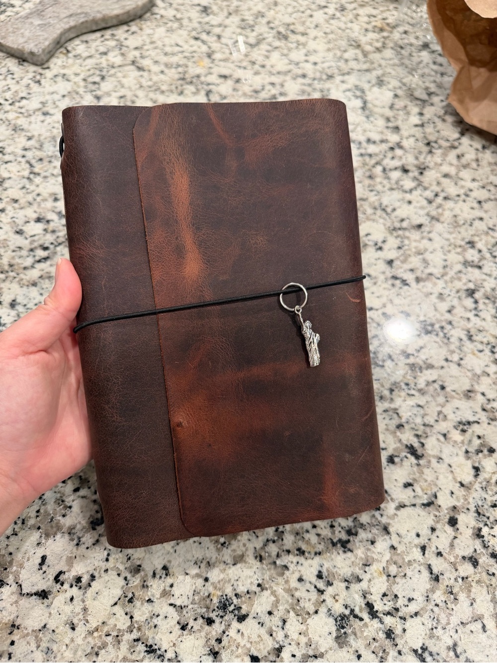 Handmade Brown Genuine Leather Traveler’s Journal Refillable Cover
